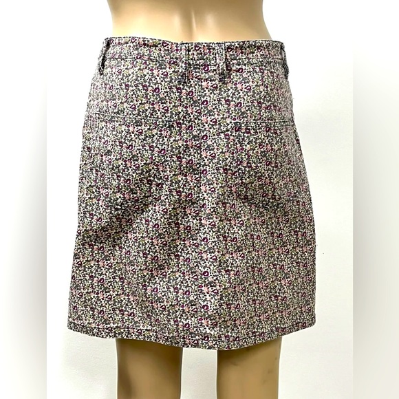 Gorman Floral Print High Waist Denim Skirt Size Small 8 10 - Picture 2 of 6